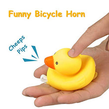 Load image into Gallery viewer, NEKRASH Duck Bike Bell, Rubber Duck Bicycle Accessories with LED Light, Cute Propeller Handlebar Bicycle Horns for Kids Toddler Children Adults Sport Outdoor