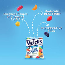 Load image into Gallery viewer, Welch's Fruit Snacks, Mixed Fruit, Gluten Free, Bulk Pack, 0.9 oz Individual Single Serve Bags 40 Count (Pack of 1)