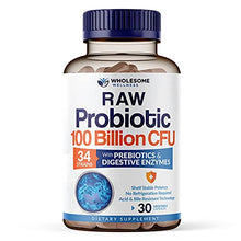 Load image into Gallery viewer, Organic Probiotics 100 Billion CFU, Dr Formulated Probiotics for Women, Probiotics for Men and Adults, Complete Shelf Stable Probiotic Supplement with Prebiotics & Digestive Enzymes; 30 Capsules