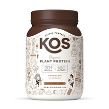 Load image into Gallery viewer, KOS Organic Plant Based Protein Powder, Chocolate - Delicious Vegan Protein Powder - Keto Friendly, Gluten Free, Dairy Free & Soy Free - 2.6 Pounds, 30 Servings