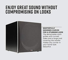 Load image into Gallery viewer, Polk Audio PSW505 12" Powered Subwoofer - Deep Bass Impact & Distortion-Free Sound, Up to 460 Watts, Easy Integration with Home Theater Systems, BLACK