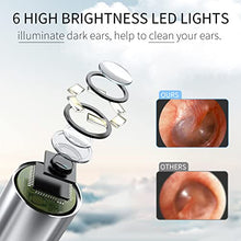 Load image into Gallery viewer, Ear Wax Removal Ear Wax Camera Cleaner Wireless Ear Otoscope with Light Earwax Cleaner Ear Wax Removal Tool for Kids, Adults & Pets