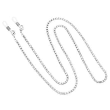 Load image into Gallery viewer, Rosemarie Collections Women's Crystal Rhinestone Strap Eyeglass Holder (Silver Tone)