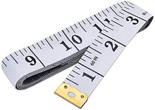 Load image into Gallery viewer, Soft Tape Measure Double Scale Body Sewing Flexible Ruler for Weight Loss Medical Body Measurement Sewing Tailor Craft Vinyl Ruler, Has Centimetre Scale on Reverse Side 60-inch(White)