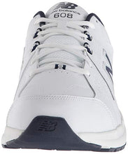Load image into Gallery viewer, New Balance Men's 608 V5 Casual Comfort Cross Trainer, White/Navy, 11 M US