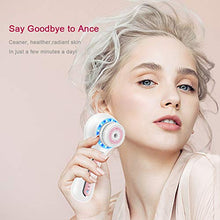 Load image into Gallery viewer, UMICKOO Facial Cleansing Brush,Rechargeable IPX7 Waterproof with 5 Brush Heads,Face Brush Use for Exfoliating, Massaging and Deep Cleansing (Multi)