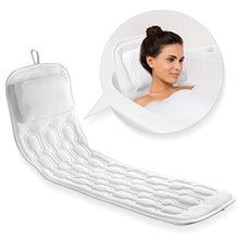 Load image into Gallery viewer, COMFYSURE Bath Cushion for Tub - Extra-Large Full Body Bath Tub Pillow & Non-Slip Spa Bathtub Mat Mattress Pad with Super Thick Breathable 3D Mesh Layers - Great Back Support for Adults (48"x 15")