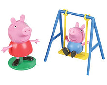 Load image into Gallery viewer, Decopac Peppa Pig Swing Set DecoSet Cake Decoration Topper Pink, 3.2" x 1.8"