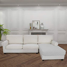 Load image into Gallery viewer, Easy-Going Sofa Slipcover L Shape Sectional Couch Cover 42 x 52 inches Rectangular Chaise Lounge Cover Reversible Sofa Cover Furniture Protector for Pets Kids Children Dog Cat(Light Gray/Light Gray)