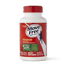 Load image into Gallery viewer, Glucosamine & Chondroitin Plus MSM Advanced Joint Health Supplement Tablets, Move Free (120 count in a bottle), Supports Mobility, Flexibility, Strength, Lubrication and Comfort