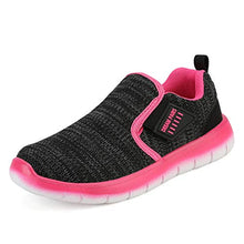 Load image into Gallery viewer, DREAM PAIRS Boys Athletic Sports Sneakers Slip on Tennis Running Shoes All Black Size 6 Big Kid Luca