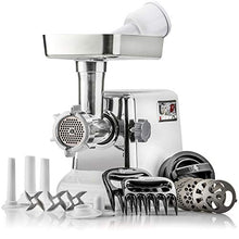 Load image into Gallery viewer, The Powerful STX Turboforce Classic 3000 Series Electric Meat Grinder & Sausage Stuffer: 4 Grinding Plates, 3 - S/S Blades, Sausage Tubes & Kubbe Maker. 2 Free Meat Claws & 3 in 1 Burger-Slider Maker!