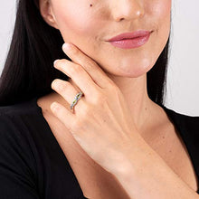 Load image into Gallery viewer, Carolyn Pollack Sterling Silver Green Peridot Gemstone Stackable Set of 3 Rings Size 9