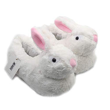 Load image into Gallery viewer, Millffy Classic Bunny Slippers Adult Sized Plush Slippers Kids Size Animal Slippers Shepherd Dog Corgi Costume Footwear (Small, Bunny)