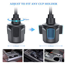Load image into Gallery viewer, Car Cup Holder Phone Mount, Adjustable Automobile Cup Holder Smart Phone Cradle Car Mount with a Flexible Long Neck Compatible for Cell Phones iPhone Xs Max/X/8/7 Plus/Galaxy and All Smartphones