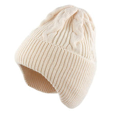 Load image into Gallery viewer, Muryobao Womens Winter Beanie Hat Slouchy Knit Hats Soft Warm Ski Skull Cap with Ear Flaps Beige