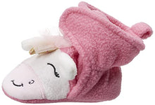Load image into Gallery viewer, Hudson Baby Unisex Baby Cozy Fleece Booties Pink Star Unicorn, 6-12 Months