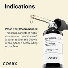 Load image into Gallery viewer, COSRX Vitamin C 23% Serum with Vitamin E & Hyaluronic Acid, Brightening & Hydrating Facial Serum for Dark Spots, Fine Lines, Uneven Skin tone, Pure Vitamin C Serum (Ascorbic acid), 0.67 fl.oz / 20 ml, Animal Testing-Free, Artificial Fragrance-Free, Parabe
