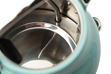 Load image into Gallery viewer, Haden HERITAGE 1.7 Liter Stainless Steel Retro Electric Kettle with Auto Shut-Off and Boil Dry Protection in Light Blue Turquoise