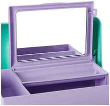 Load image into Gallery viewer, Caboodles On-The-Go Girl Sea foam Lid & Lavender Base Vintage Case, 1 Lb