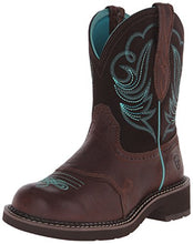 Load image into Gallery viewer, Ariat Women's Fatbaby Heritage Dapper Western Cowboy Boot, Royal Chocolate/Fudge, 7.5 M US