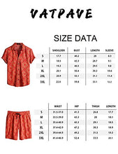 Load image into Gallery viewer, VATPAVE Mens Floral Hawaiian Shirts Short Sleeve Button Down Beach Shirts Suits Medium Navy