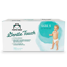 Load image into Gallery viewer, Amazon Brand - Mama Bear Gentle Touch Diapers, Hypoallergenic, Size 5, 132 Count (4 packs of 33)