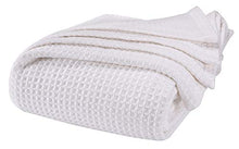 Load image into Gallery viewer, Light & Pro 100% Soft Premium Cotton Thermal Blanket in Waffle Weave- King 102x90 White-Snuggle in These Super Soft,Breathable Cozy Cotton Blankets - Perfect for Layering Any Bed,All Season Blanket
