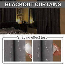 Load image into Gallery viewer, StangH Printed Blackout Curtains 84 inch Length Living Room Thermal Insulated Wave Line Dots Curtains Room Darkening Grommet Curtains for Sliding Glass Door, Grey, W52 x L84-inch, Grey, 2 Panels