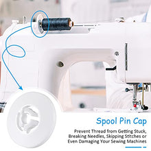 Load image into Gallery viewer, Spool Pin Cap Sewing Spool Cap Small Medium Large Replacement Spool Cap Compatible with Brother, Babylock Sewing and Embroidery Machines, 45 mm, 35 mm and 25 mm, White (9 Pieces)
