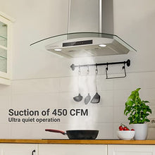 Load image into Gallery viewer, CIARRA Range Hood 30 inch with Soft Touch Control Kitchen Hood Vent with Auto Shut Off Function