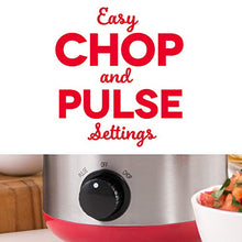 Load image into Gallery viewer, Dash DMFP100RD Mini Food Chopper, Blender + Grinder with Stainless Steel Blades for BBQ Sauce, Salsa, Pesto, Salad & Dessert: Easily Meal Prep Onion, Nuts, Cheese, Garlic, Bacon & More, 2 cup, Red