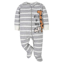 Load image into Gallery viewer, Gerber Baby Boys' 4 Pack Sleep 'N Play Footie, Jungle Blue, Newborn
