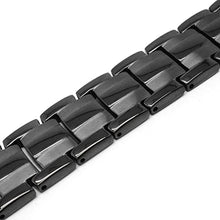 Load image into Gallery viewer, MagnetRX® Ultra Strength Magnetic Therapy Bracelet - Arthritis Pain Relief and Carpal Tunnel Magnetic Bracelets for Men - Adjustable Length with Sizing Tool (Black)