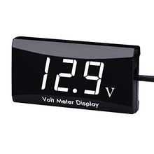 Load image into Gallery viewer, DC 12V Car Digital Voltmeter Gauge - AIMILAR LED Display Voltage Volt Meter for Car Motorcycle (White)