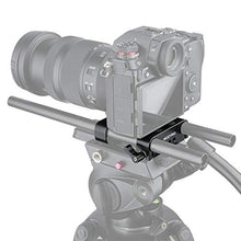 Load image into Gallery viewer, NICEYRIG Multipurpose Camera Base Plate with 15mm Rod Rail Clamp for DSLR Rig Support System