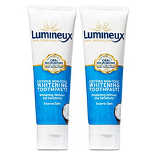 Load image into Gallery viewer, Lumineux Oral Essentials Teeth Whitening Toothpaste 2 PCK | Certified Non Toxic | Sensitivity Free | Fluoride Free | Whiter Teeth in 7 Days | NO Artificial Flavors, SLS Free, Dentist Formulated