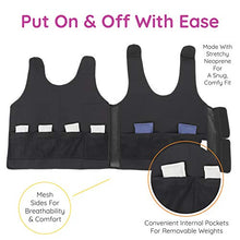 Load image into Gallery viewer, Fun and Function - Blue Weighted Compression Vest for Kids & Adults - Sensory Tool for Children with Special Needs - Deep Pressure for Anxiety & Sensory Issues - Medium
