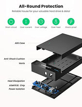 Load image into Gallery viewer, UGREEN External Hard Drive Enclosure for 3.5 2.5 Inch SATA SSD HDD USB 3.0 to SATA III Hard Drive Case with UASP 12V Power Adapter Compatible with WD Seagate Toshiba Samsung Hitachi PS4 Xbox
