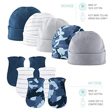 Load image into Gallery viewer, The Peanutshell Newborn Layette Gift Set for Baby Boys | 23 Piece Newborn Boy Clothes & Accessories Set | Fits Newborns to 3 Months | Blue Camo