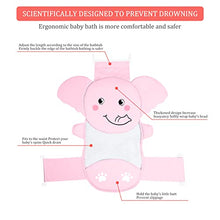 Load image into Gallery viewer, AIR&TREE Baby Bath Seat Support Net, Quick Drying, Adjustable, Comfortable, Non-Slip, Infant Bathtub Sling Shower Mesh for a Tub, with Safety Support Corner (Pink Elephant)