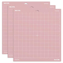 Load image into Gallery viewer, Nicapa Replacement Cutting Mat for Cricut Maker 3/Maker/Explore 3/Air 2/Air/One (12x12 inch 3pack-Standardgrip、Lightgrip、Stronggrip) Adhesive&Sticky Non-Slip Flexible Square Gridded Cut Mats Set