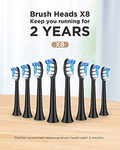 Load image into Gallery viewer, Fairywill PRO P11 Sonic Whitening Electric Toothbrush - ADA Accepted Rechargeable Toohthbrush for Adults Clean, Red Dot Award 2020, Ultra Powerful with up to 62,000 VPC Motor, 8 Heads & 1 Travel Case