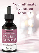 Load image into Gallery viewer, Hyaluronic Acid Serum for Face & Skin | 2 oz | Paraben & SLS Free Moisturizer | By Horbaach