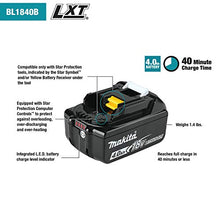 Load image into Gallery viewer, Makita BL1840BDC2 18V LXT Lithium-Ion Battery and Rapid Optimum Charger Starter Pack (4.0Ah)