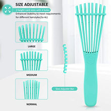 Load image into Gallery viewer, 2 Pieces Detangler Brush Comb for Black Natural Curly Hair,Detangling Hair Brush for Afro Textured 3/4abc Kinky Wavy Long Thick Hair,Faster Easier Detangle Wet or Dry Hair Painless(Green)