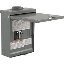 Load image into Gallery viewer, Square D by Schneider Electric QO1DM10030TRBR 30-Amp Generator Main Breaker Outdoor Manual Transfer Switch with 30-Amp Twist-lock Receptacle
