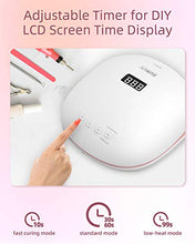 Load image into Gallery viewer, UV Led Nail Lamp for Gel Polishes,SUNUV 48W UV Gel Nail Dryer for Manicure and Pedicure with Sensor and 4 Timers SUN4S