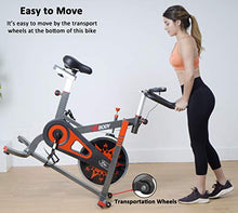 Load image into Gallery viewer, VIGBODY Exercise Bike Indoor Cycling Bicycle Stationary Bikes Cardio Workout Machine Upright Bike Belt Drive Home Gym