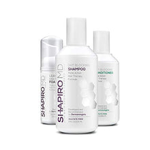 Load image into Gallery viewer, Shapiro MD Natural Hair Kit for Thicker, Fuller, Healthier Looking Hair - Including Shampoo, Conditioner, and Leave-In Daily Foam (2 Month)